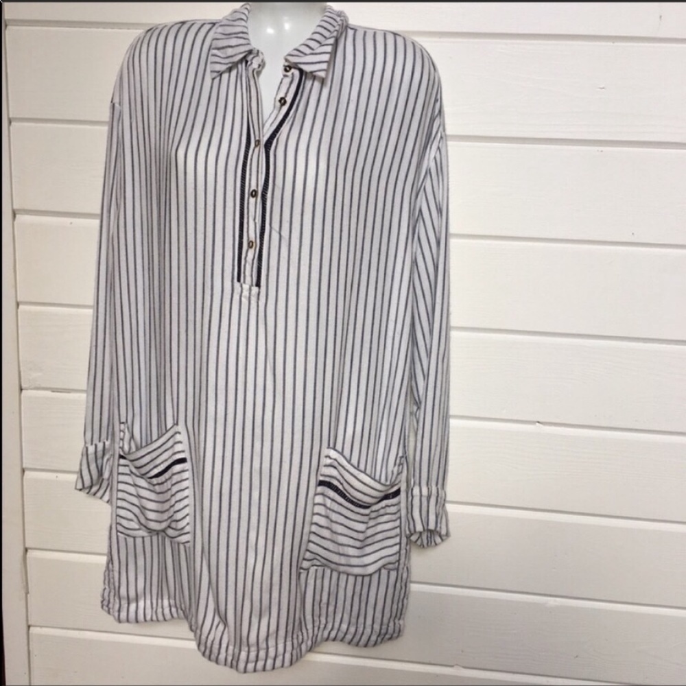 Anthropologie Lilka Flannel Cotton Tunic XS